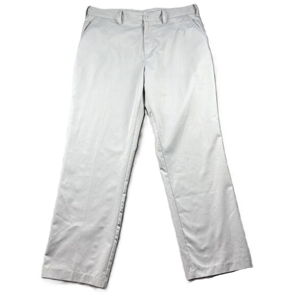 adidas Men Golf Pants Chino Active Casual Preppy Gray 34x30 B137 - Picture 1 of 10